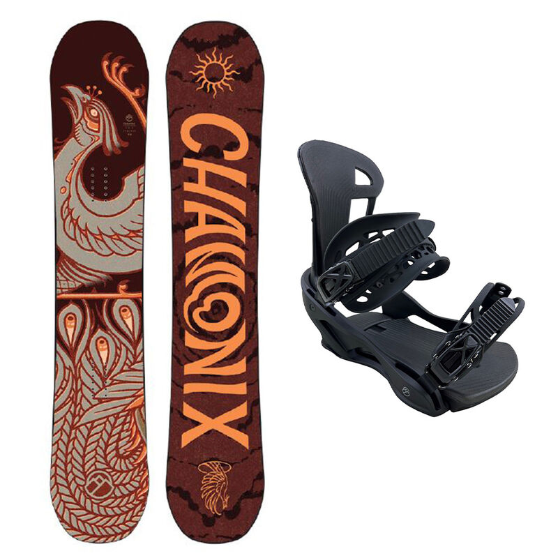 Chamonix Gold Phoenix Snowboard with Barrats Bindings image number 1