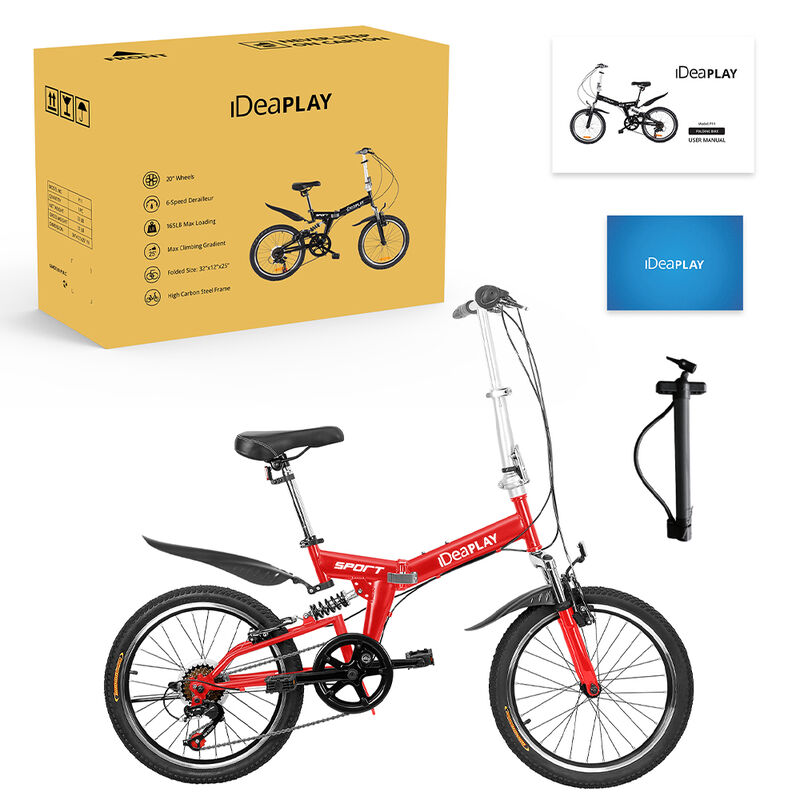 IDEAPLAY P11 20" 6-Speed Adult Folding Bike image number 7